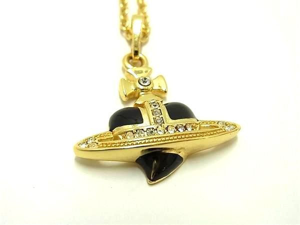 Vivienne Westwood Heart Diamante Orb Necklace