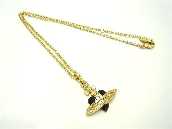 Vivienne Westwood Heart Diamante Orb Necklace