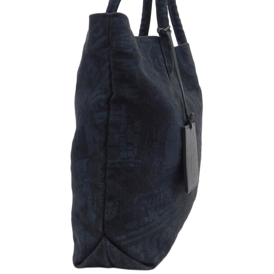 Black tote bag - Canvas/Leather