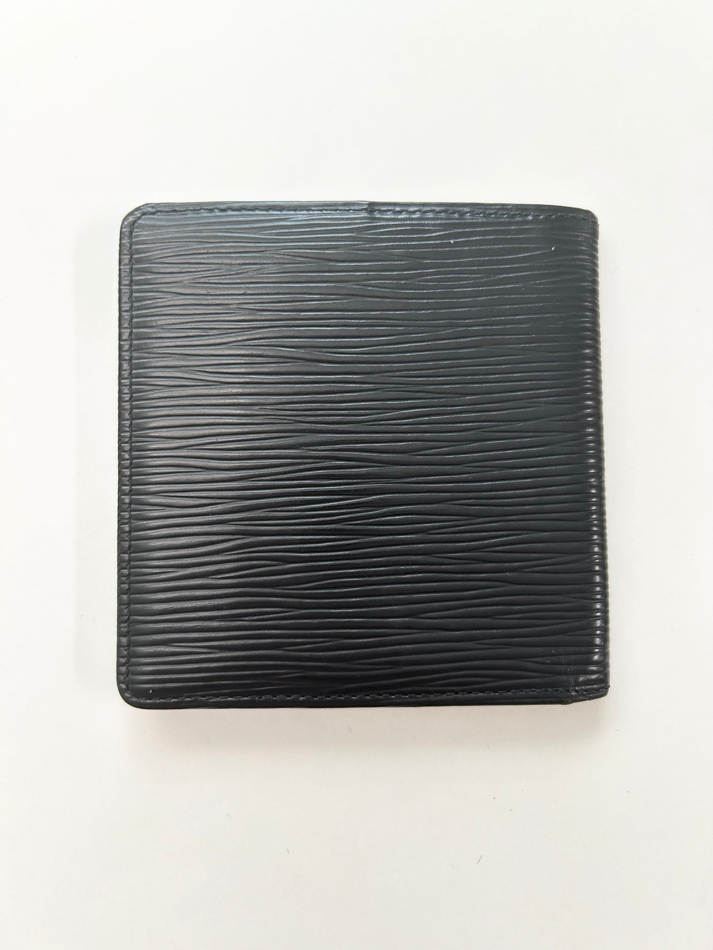 Black epi leather wallet