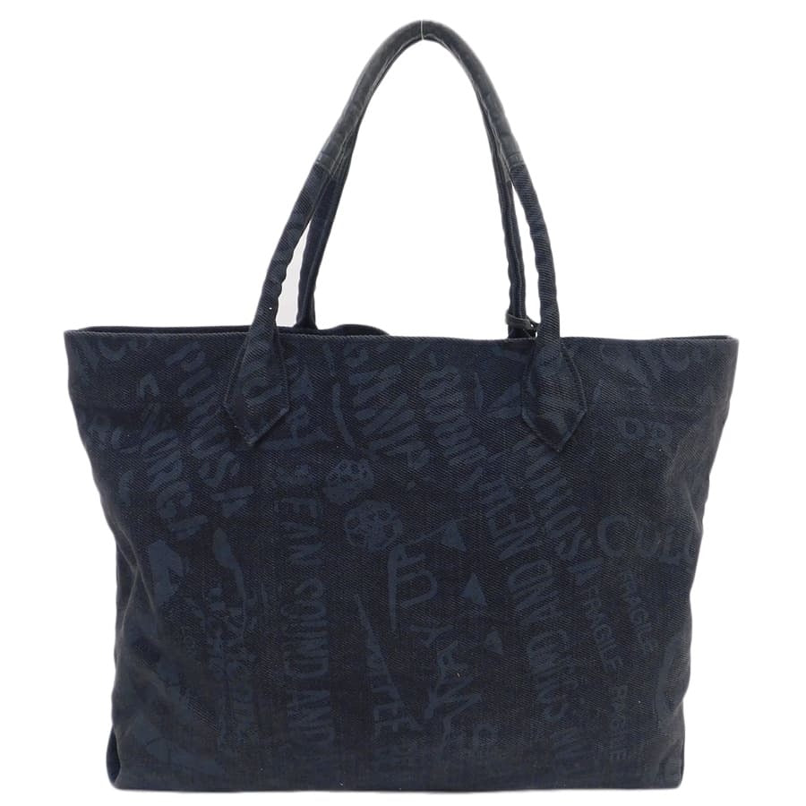 Black tote bag - Canvas/Leather