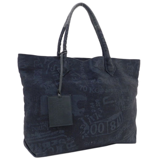 Black tote bag - Canvas/Leather