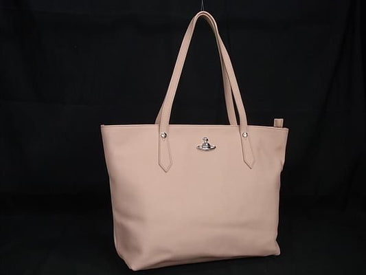 Vivienne Westwood Pink Leather Orb Tote Bag