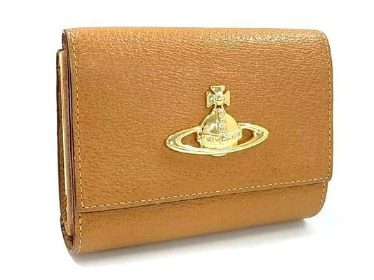 Vivienne Westwood Orb Leather Tri-Fold Wallet